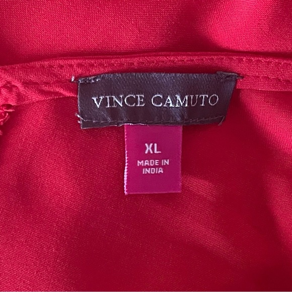 ❤️Vince Camuto Floral Tie Shoulder Jumpsuit Lobster Red - Picture 9 of 9